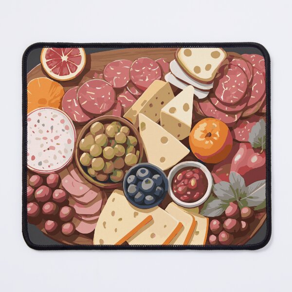 Item preview, Charcuterie Board with Meat, Cheese, Fruits, and Spreads designed and sold by Sarcastic Narwhal.