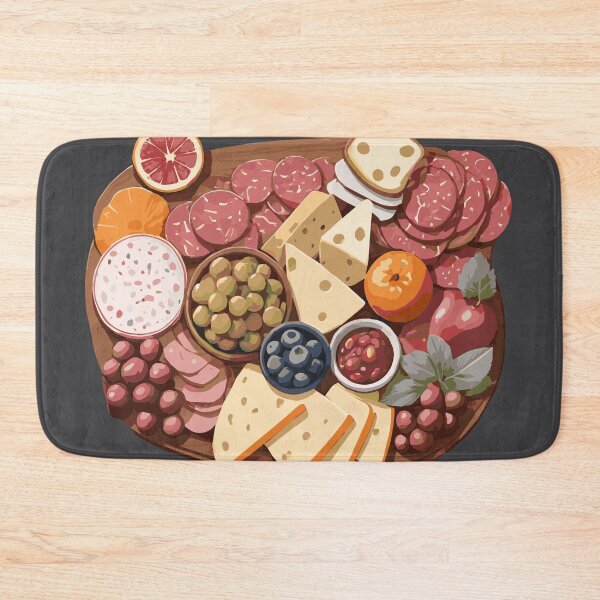 Item preview, Charcuterie Board with Meat, Cheese, Fruits, and Spreads designed and sold by Sarcastic Narwhal.