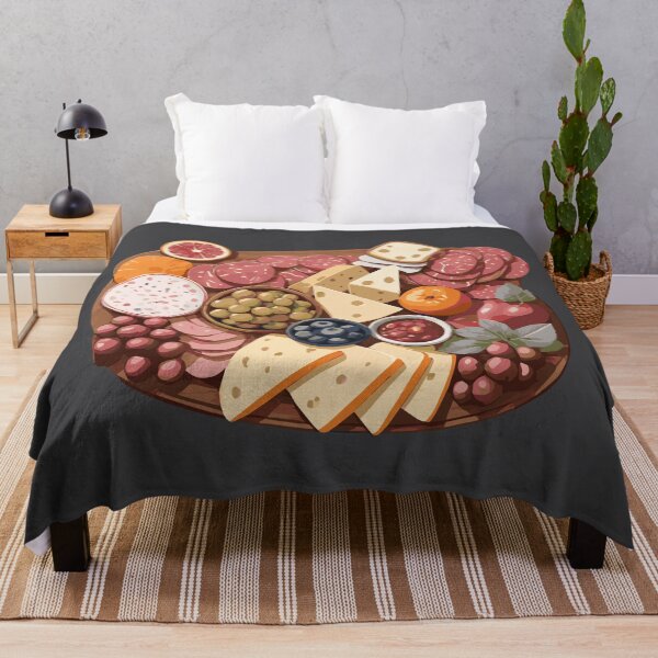 Item preview, Charcuterie Board with Meat, Cheese, Fruits, and Spreads designed and sold by Sarcastic Narwhal.