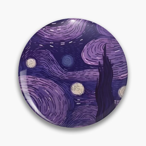 Item preview, Purple Starry Night designed and sold by WhimsyInkings.