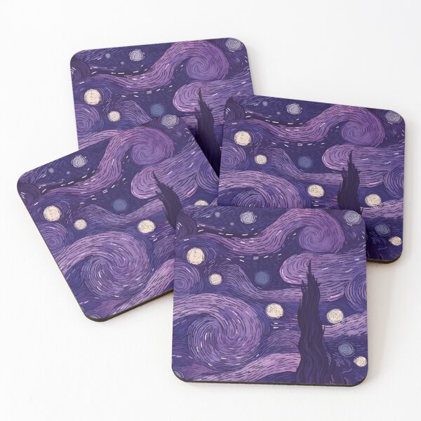 Item preview, Purple Starry Night designed and sold by WhimsyInkings.