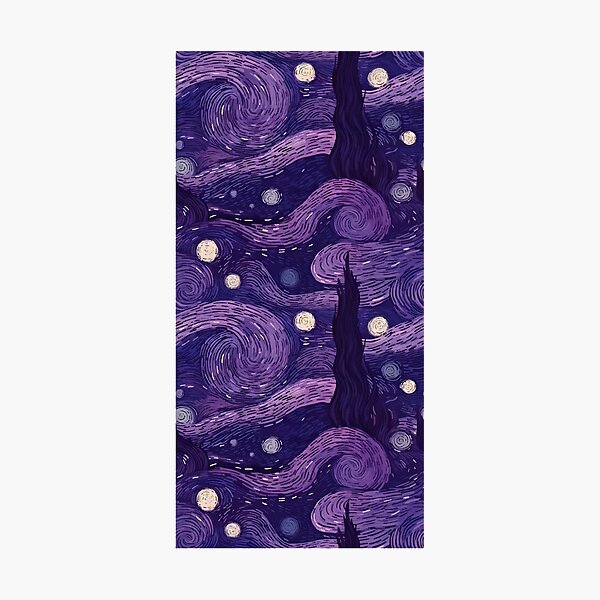 Item preview, Purple Starry Night designed and sold by WhimsyInkings.