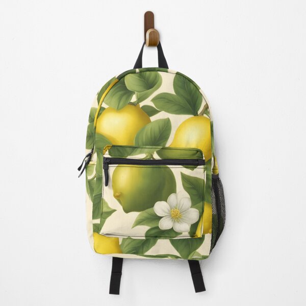 Item preview, Lemons with leaves in vintage style designed and sold by Working-Woman.