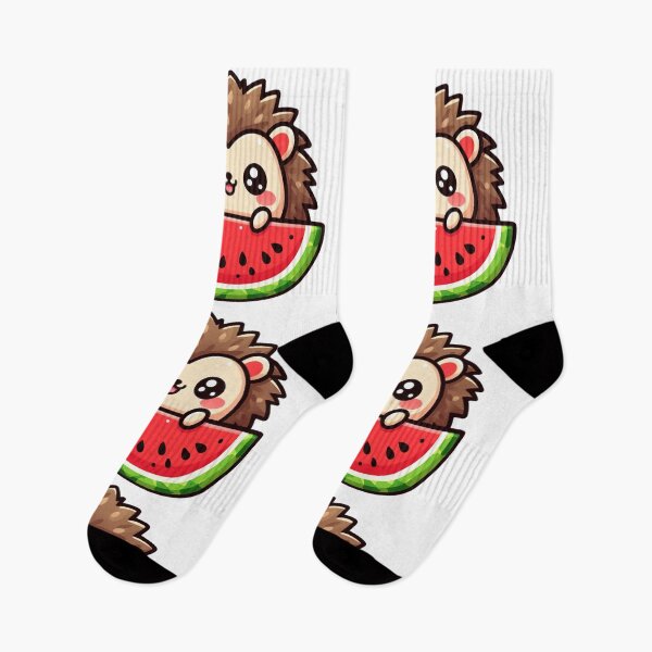 Item preview, Hedgehog with watermelon cute animal designed and sold by Delidream.