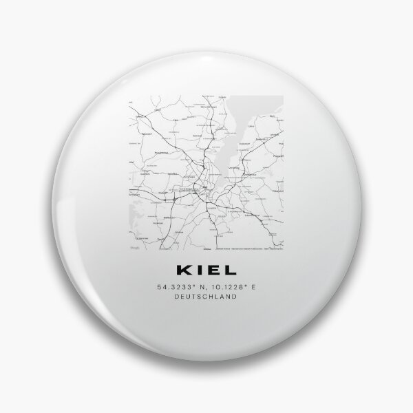 Artikelvorschau, Kieler Koordinaten – Elegantes Kartendesign entworfen und verkauft von RM-Journey.