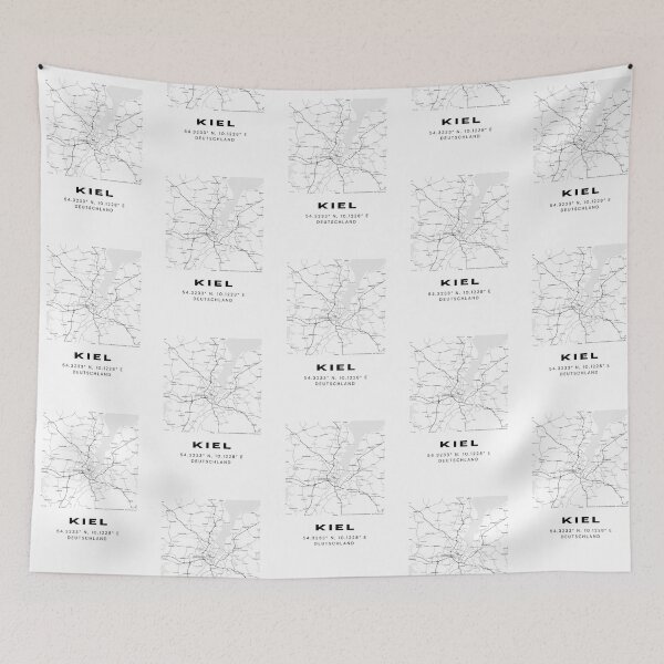 Item preview, Kiel Coordinates - Elegant Map Design designed and sold by RM-Journey.