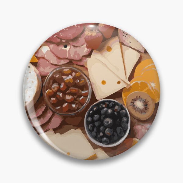Item preview, Charcuterie Board with Meat, Cheese, Fruits, and Spreads II designed and sold by Sarcastic Narwhal.