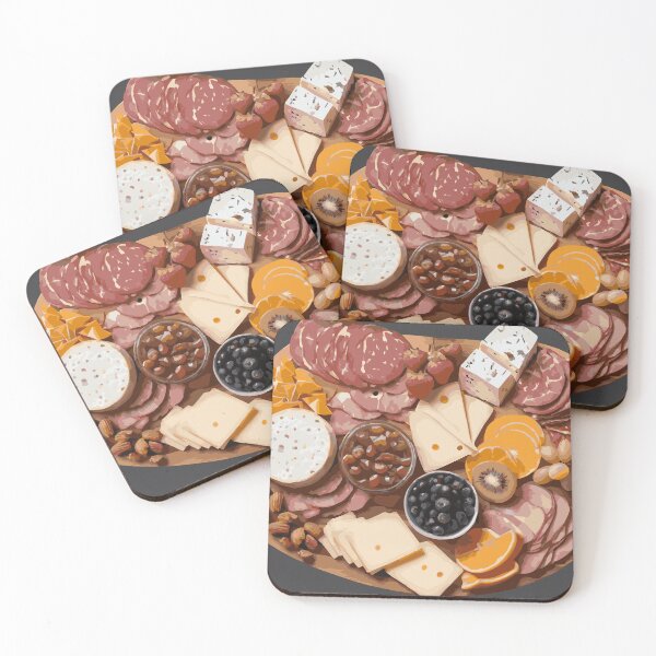Item preview, Charcuterie Board with Meat, Cheese, Fruits, and Spreads II designed and sold by Sarcastic Narwhal.