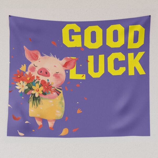 Item preview, good luck, cute pig designed and sold by Mauswohn.