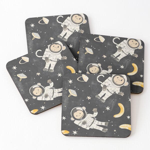 Item preview, Astronaut Monkeys in Space designed and sold by cute-animals99.