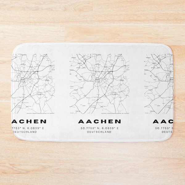Artikelvorschau, Aachener Koordinaten - Elegantes Kartendesign entworfen und verkauft von RM-Journey.