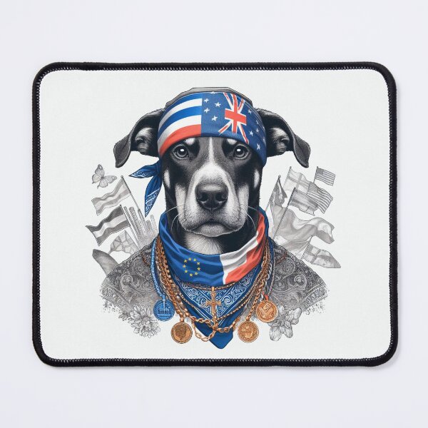 Item preview, Country Flag Necklaces for Dogs designed and sold by PaintMeWorld.