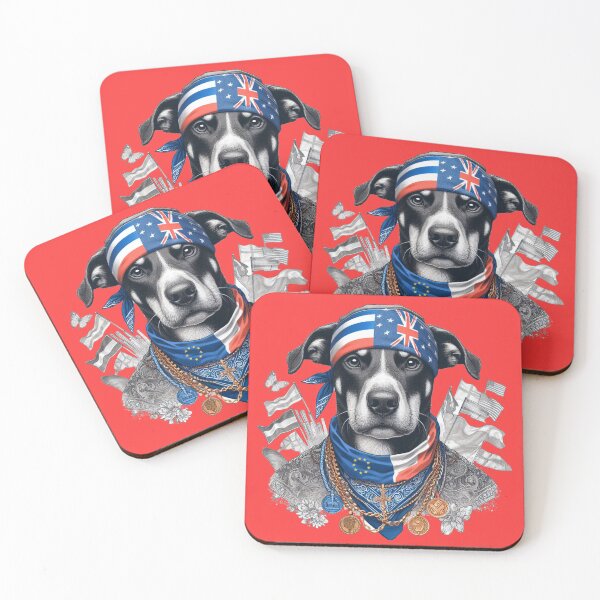 Item preview, Country Flag Necklaces for Dogs designed and sold by PaintMeWorld.
