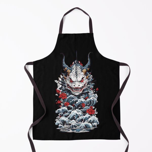 Item preview, Sea Monster Japanese Demon Yokai Style designed and sold by LuminOrb.