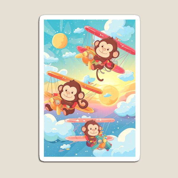 Item preview, Colorful Monkey Pilots designed and sold by cute-animals99.