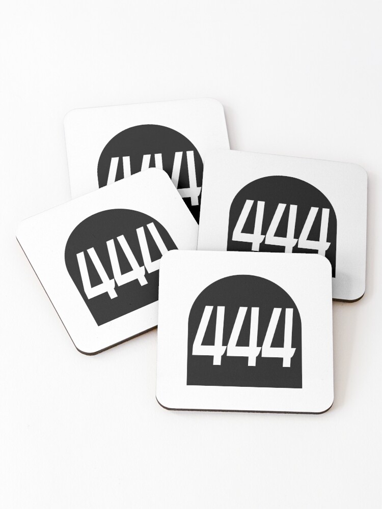Thumbnail 1 of 5, Coasters (Set of 4), Number 444 designed and sold by NumbersFort.