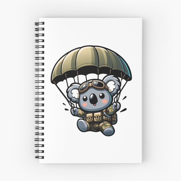 Item preview, Dropbear - Funny Koala Paratrooper designed and sold by Funny Vintage Stickers And T-Shirts.