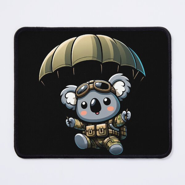 Item preview, Dropbear - Funny Koala Paratrooper designed and sold by Funny Vintage Stickers And T-Shirts.