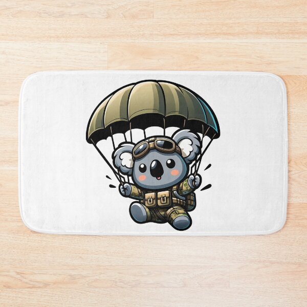 Item preview, Dropbear - Funny Koala Paratrooper designed and sold by Funny Vintage Stickers And T-Shirts.