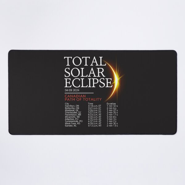 Item preview, Total Solar Eclipse Canada  designed and sold by HowToCanadian.