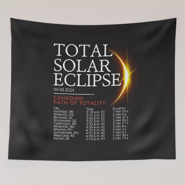 Item preview, Total Solar Eclipse Canada  designed and sold by HowToCanadian.