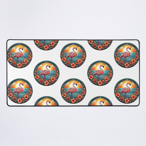 Item preview, Sunset Pink Flamingo by The Ocean with Orchids designed and sold by NautiChic.