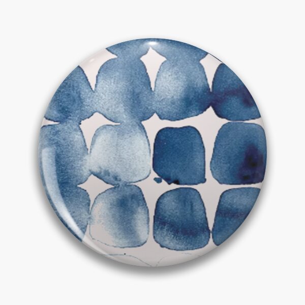 Item preview, Navy Blue Distorted Abstract Print designed and sold by WOWART69.