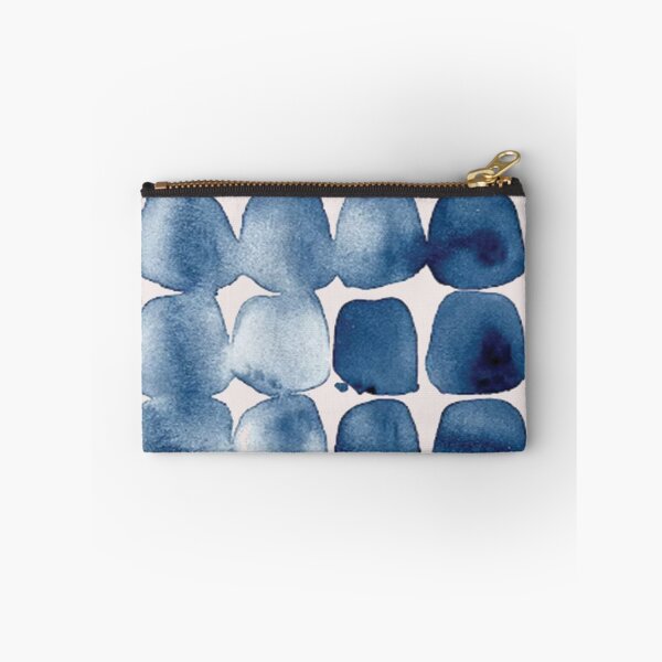 Item preview, Navy Blue Distorted Abstract Print designed and sold by WOWART69.