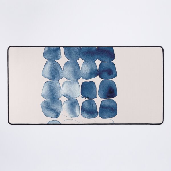 Item preview, Navy Blue Distorted Abstract Print designed and sold by WOWART69.