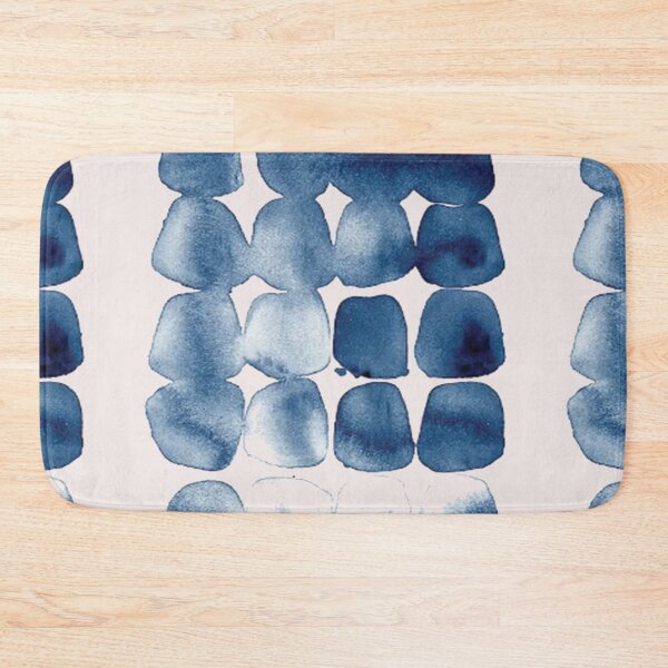 Item preview, Navy Blue Distorted Abstract Print designed and sold by WOWART69.