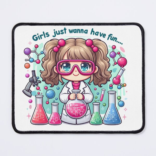 Item preview, Female Scientist- Girls just wanna have fun designed and sold by ashdenent.