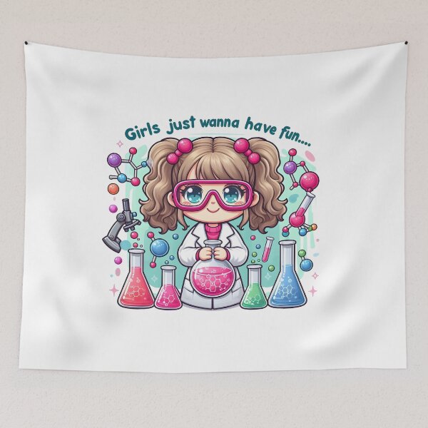 Item preview, Female Scientist- Girls just wanna have fun designed and sold by ashdenent.