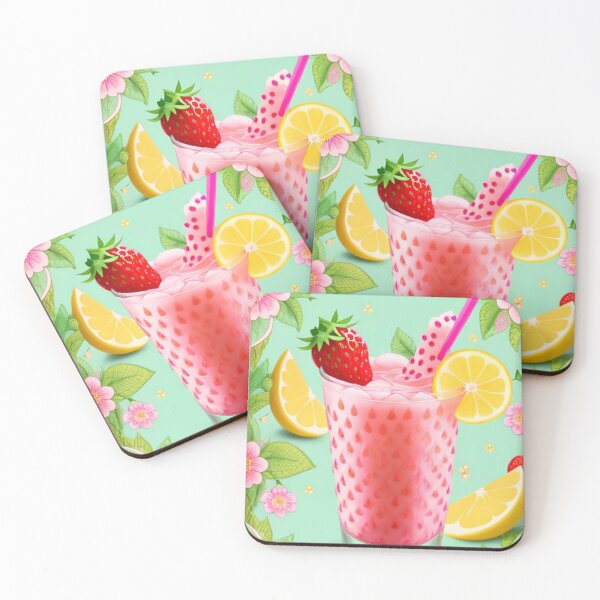 Item preview, Strawberry Bubble Tea 5 designed and sold by 5C-Artwork.