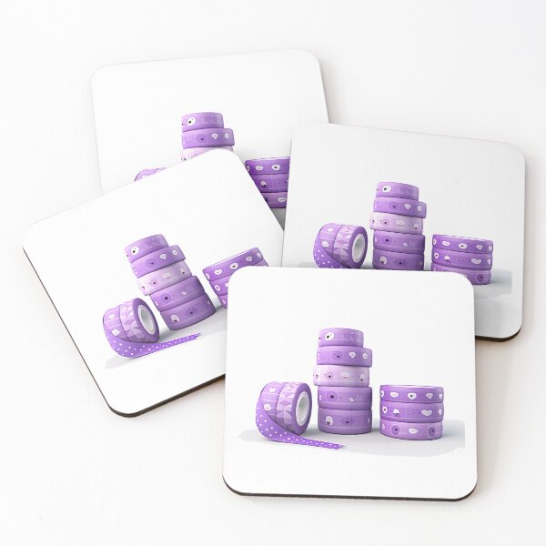 Item preview, rolls of purple tape   designed and sold by MilkyBerryShop.
