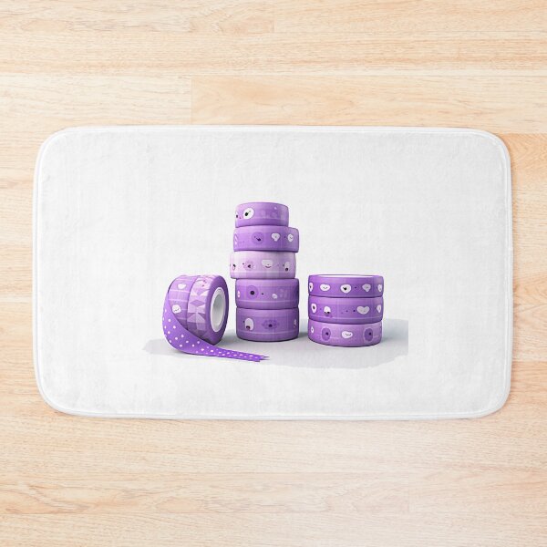 Item preview, rolls of purple tape   designed and sold by MilkyBerryShop.
