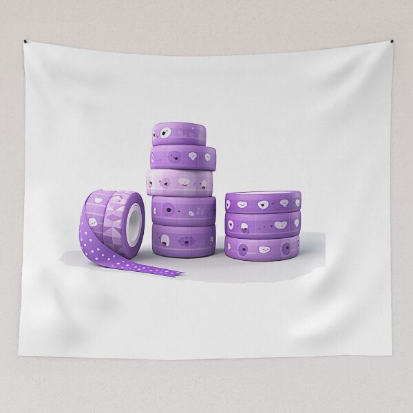 Item preview, rolls of purple tape   designed and sold by MilkyBerryShop.