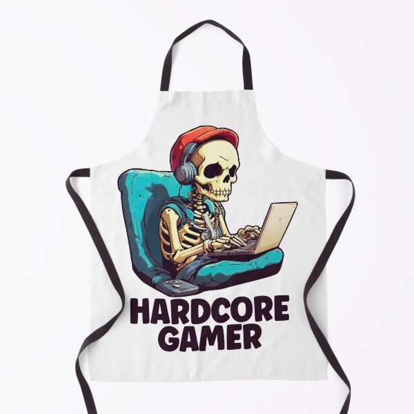 Item preview, Hardcore Gamer, Video Games, Skeleton Gaming, Cool Gamers designed and sold by Porcupine Tees ⭐⭐⭐⭐⭐.