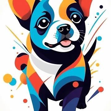 Artwork thumbnail, Abstract dog by BubbleTextBox