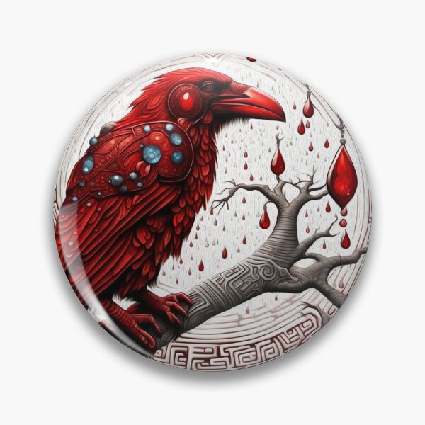Item preview, Raven Sticker, Hydro Sticker, Goth Art, Crow Art, Bird Photo, Bird Design, Raven, Totemic Art, Red Graphic, Viking Art, Celtic Art, Tattoo Design, Raven Decor, Norse Art, Crow designed and sold by MEAStudios.