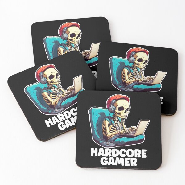 Item preview, Hardcore Gamer, Video Games, Skeleton With Headset, Gaming, Cool Gamers designed and sold by Porcupine Tees ⭐⭐⭐⭐⭐.