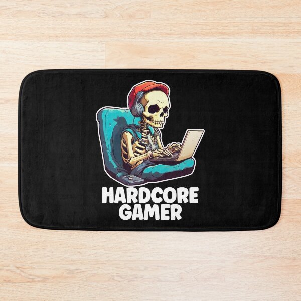 Item preview, Hardcore Gamer, Video Games, Skeleton With Headset, Gaming, Cool Gamers designed and sold by Porcupine Tees ⭐⭐⭐⭐⭐.