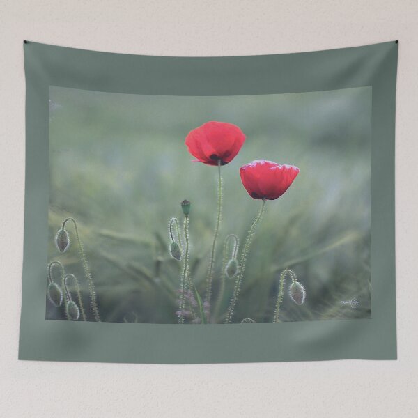 Item preview, Poppies in the barley field designed and sold by fotoromantik.