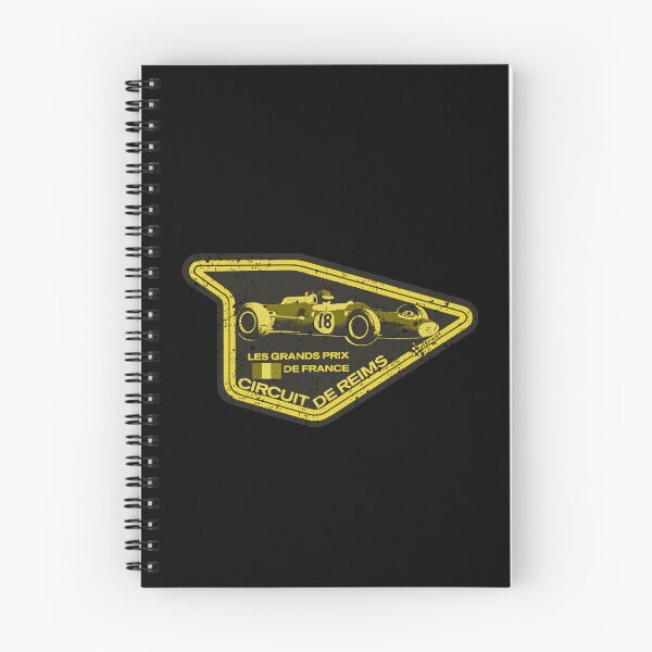Item preview, Reims circuit French Grand Prix - vintage distressed yellow print designed and sold by retropetrol.