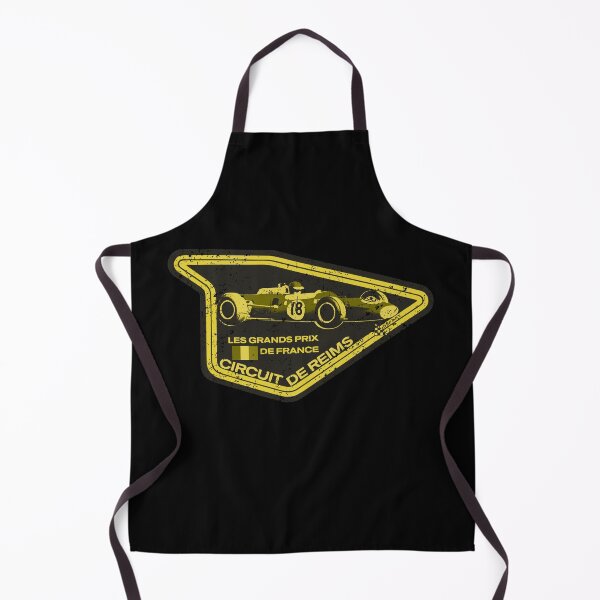 Item preview, Reims circuit French Grand Prix - vintage distressed yellow print designed and sold by retropetrol.