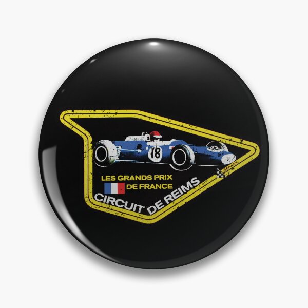 Item preview, Reims circuit French Grand Prix - vintage distressed print designed and sold by retropetrol.