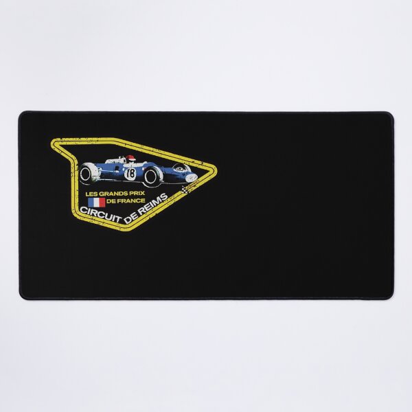Item preview, Reims circuit French Grand Prix - vintage distressed print designed and sold by retropetrol.