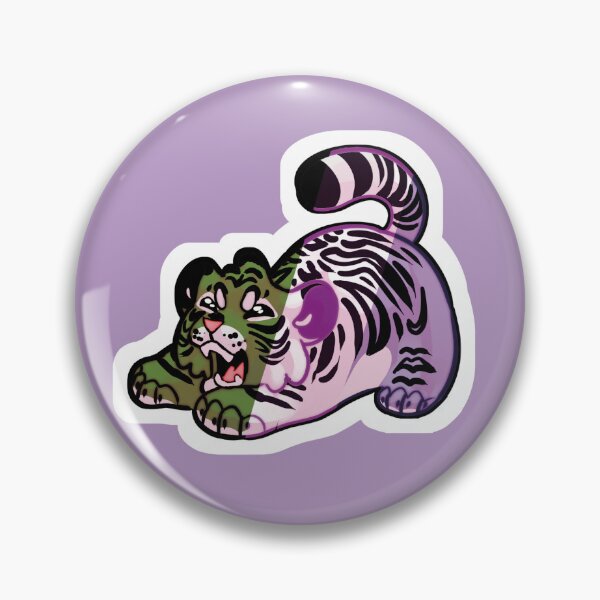 Item preview, Cute Tiger Cub Stretching with Genderqueer Colors designed and sold by ash-in-the-box.