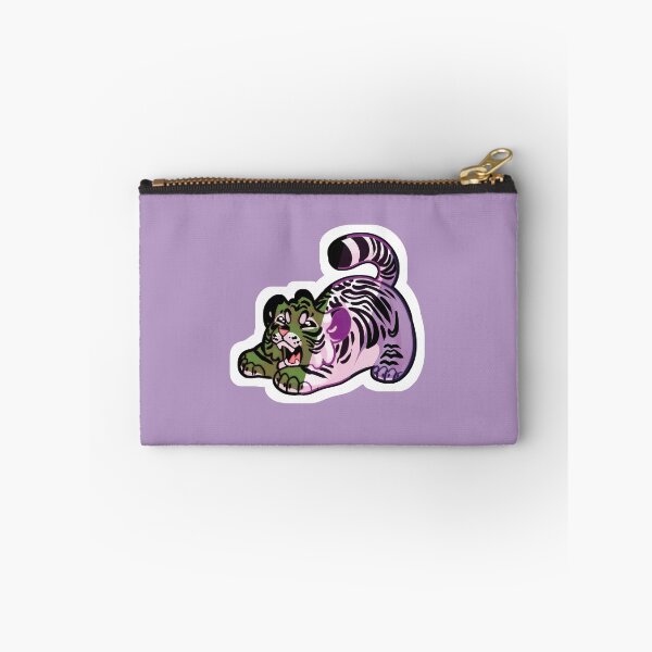 Item preview, Cute Tiger Cub Stretching with Genderqueer Colors designed and sold by ash-in-the-box.