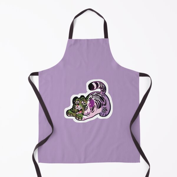 Item preview, Cute Tiger Cub Stretching with Genderqueer Colors designed and sold by ash-in-the-box.