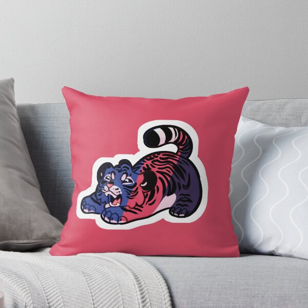 Item preview, Cute Tiger Cub Stretching with Poly Colors designed and sold by ash-in-the-box.